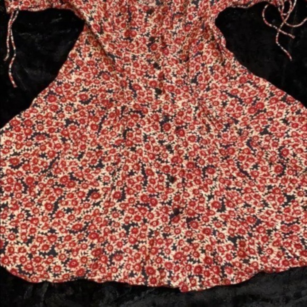 Free People Floral Mini Dress - Red and Black - Picture 10 of 10